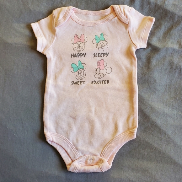 Set of 3 Disney Onesie Bodysuits 0-3 Months - Picture 2 of 5